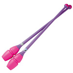90 (277) Chacott булавы комбинированные 410 мм Violet ? pink (фиолетовые с розовыми головками)