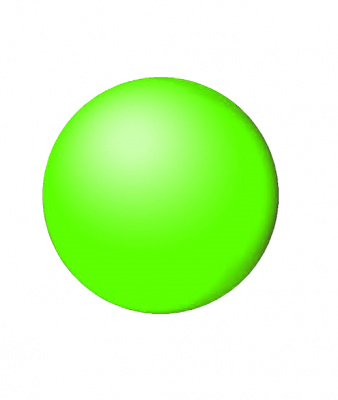 Мяч 18 см одноцветный Heleon 