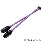 88 (177) Chacott булавы комбинированные 410 мм Black ? Purple (Фиолетовые с черными головками)