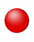 Мяч 18 см одноцветный Heleon бордо