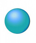 Мяч 18 см одноцветный Heleon голубой